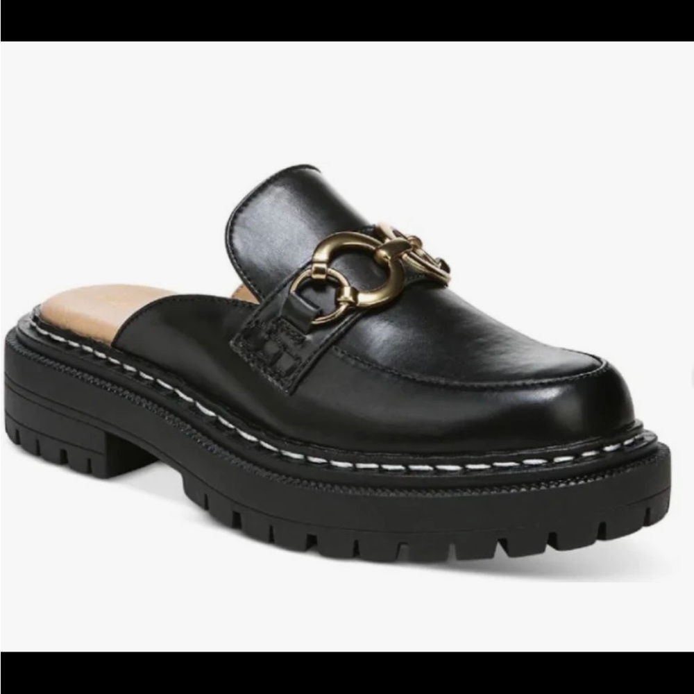 Sam Eldeman Circus  Leather Women's Mule Loafer SIZE 6